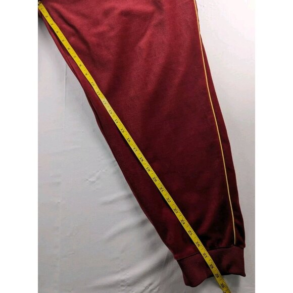 Nike NSW Red Velour Pants With Yellow Stripe Accents 2XL Embroidered Logo Jogger - Picture 4 of 7